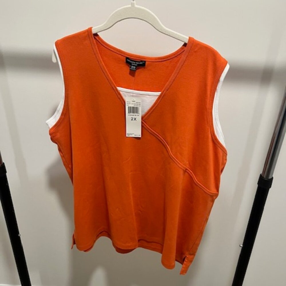 Golden Pop Layered Sleeveless Top
